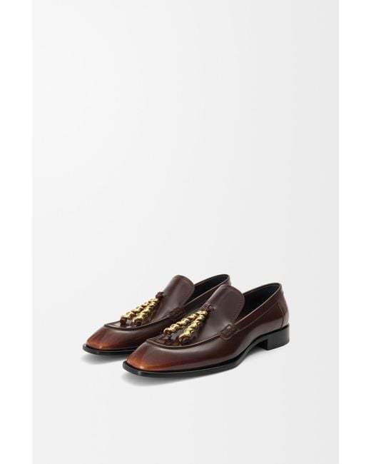 Loewe Brown Edge Tassel Slip-On Loafers