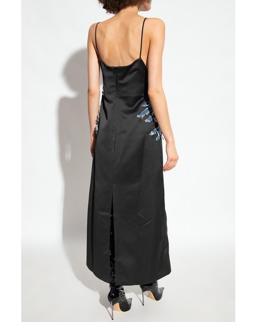 Y. Project Multicolor Denim Patch Sleeveless Dress