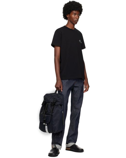 A.P.C. Blue Treck Buckled Drawstring Backpack for men