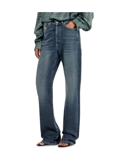 DIESEL Blue 1971 D-Sent Straight-Leg Jeans