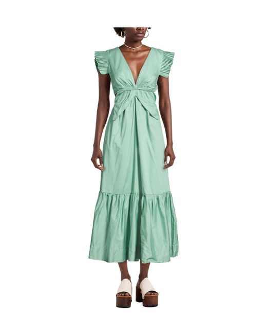 Farm Rio Green Short Sleeve Dress