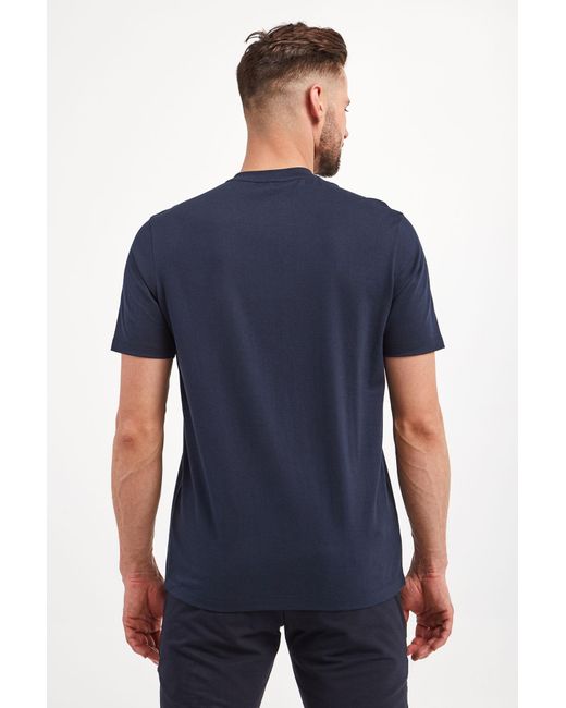 Paul & Shark Blue T-Shirt With Round Neck And Short Sleeves for men