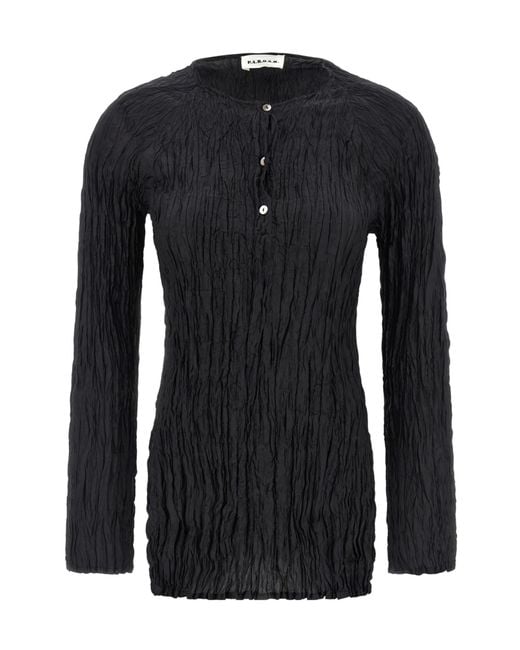 P.A.R.O.S.H. Black 'soph' Blouse