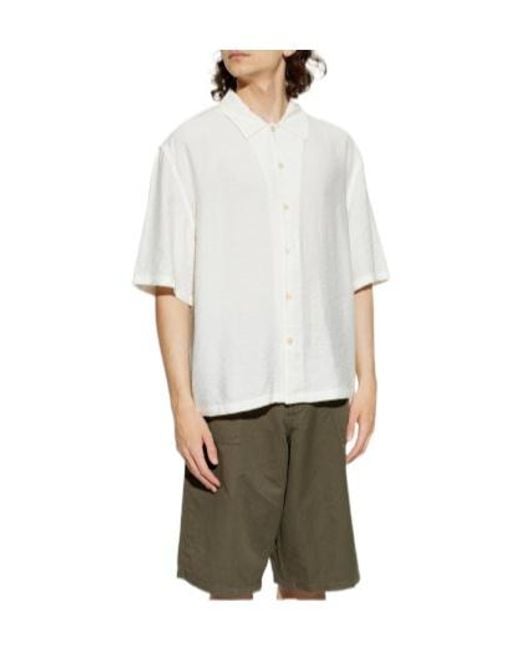 AllSaints White Purley Short-Sleeve Shirt