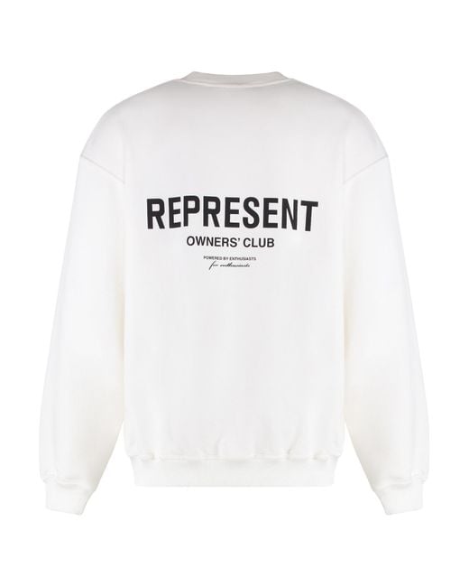 Represent White Classic Logo Lounge Shorts for men