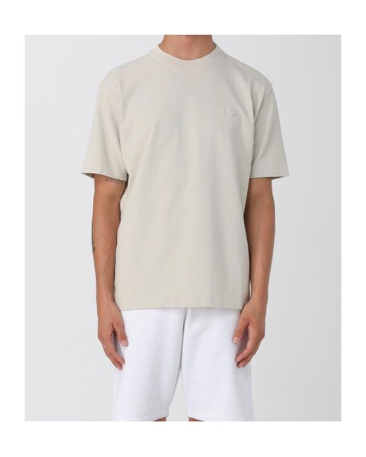 Autry White Logo Cotton T-Shirt for men