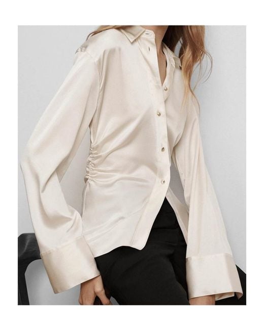 Veronica Beard White Shiona Buttoned Top