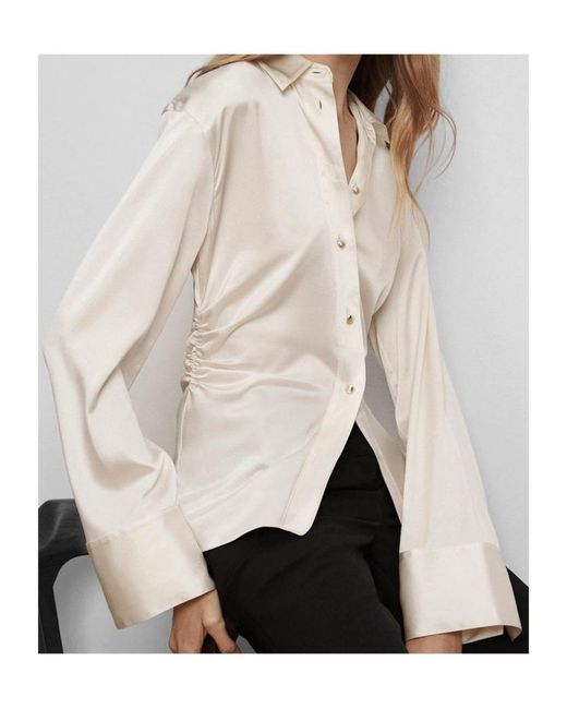 Veronica Beard White Shiona Buttoned Top