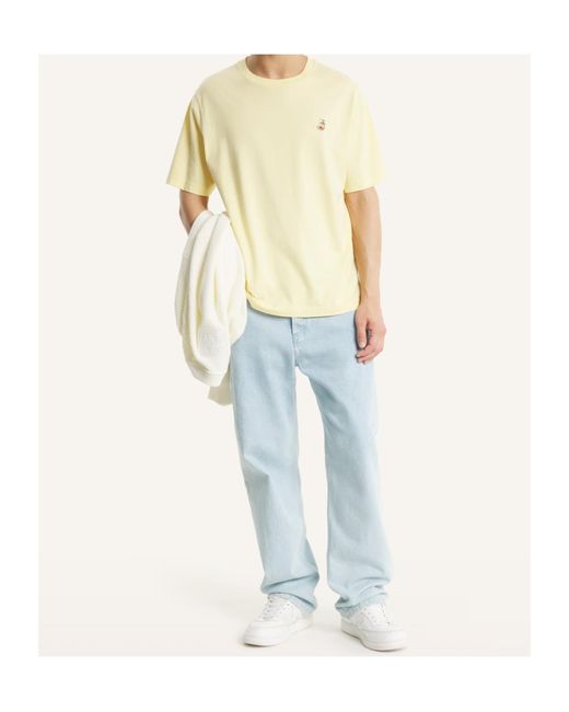 Maison Kitsuné White Maison Kitsuné Dreaming Fox Comfort T-Shirt for men