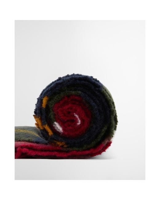 Barbour Red Plaid Scarf