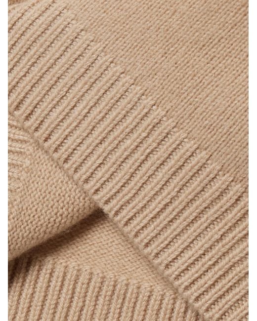 The Elder Statesman Natural Cashmere Cropped Sweater