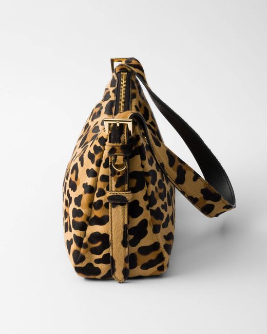 Prada Brown Aimèe Medium Printed Leather Shoulder Bag