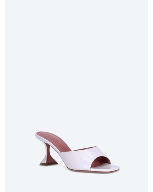 AMINA MUADDI White Lupita 70 High-Heeled Sandals