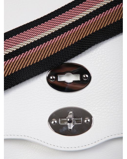 Zanellato White Flip Shoulder Bag