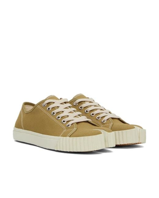 Maison Margiela Green Tabi Sneakers