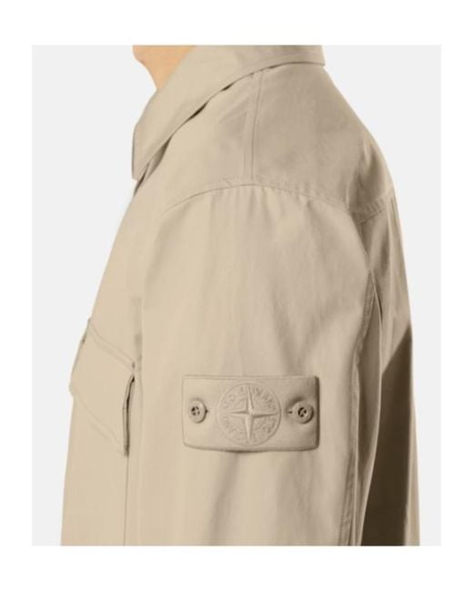 Stone Island Natural Comfort-Fit Windproof And Breathable Zip-Up Overshirt for men