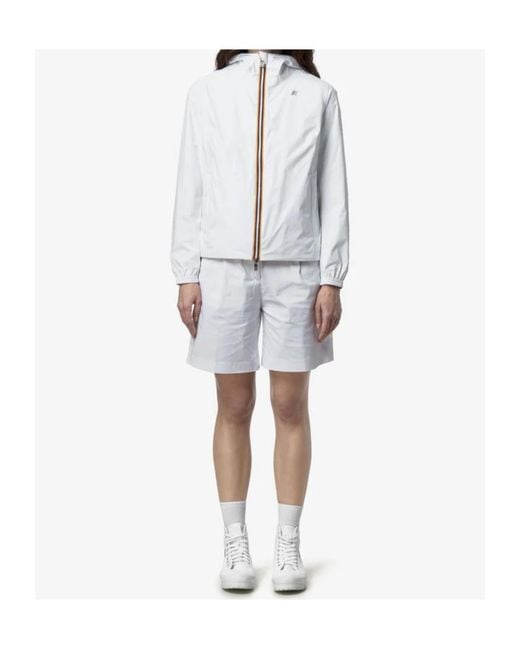 K-Way White Lil 2.0 Plus.2 Reversible Jacket for men
