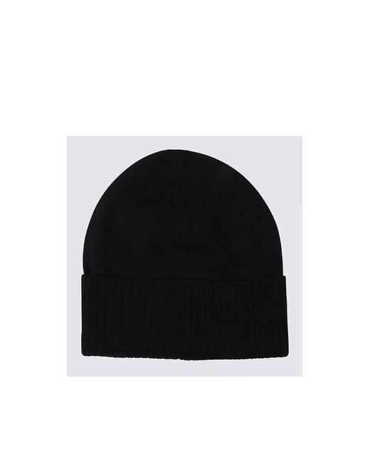 Givenchy Black Logo-Motif Knitted Beanie for men