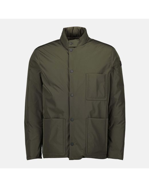 Moncler Green Reversible Collared Jacket for men