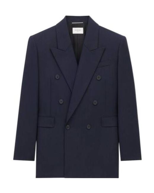Saint Laurent Blue Blazers for men