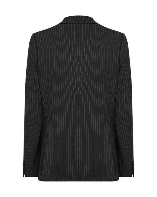 Dolce & Gabbana Black Logo Striped Blazer for men