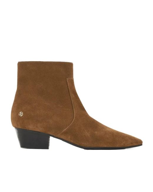 Anine Bing Brown Freya Ankle Boots