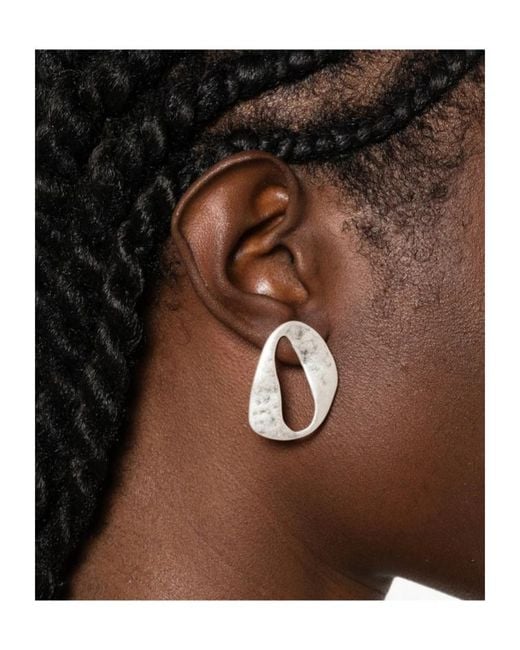 Cult Gaia White Irregular Earrings