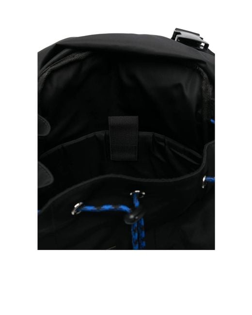 A.P.C. Black Foldover Top Backpack for men