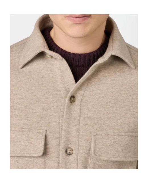 Tod's Natural Buttoned Flap-Pocket Shirt Jacket for men