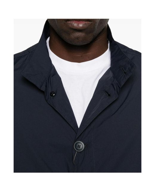 Herno Blue Buttoned Jacket for men