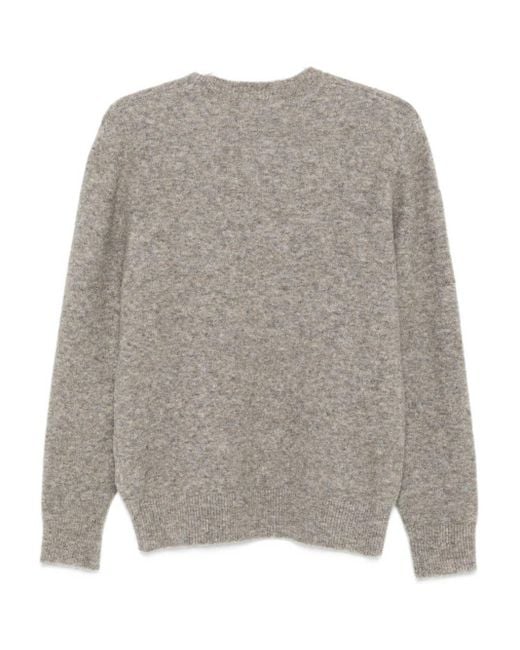 Barena Gray Rolo Narci Crew Neck Knitted Sweater for men