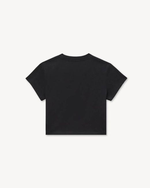 KENZO Black Signature' Embroidered Cropped T-Shirt