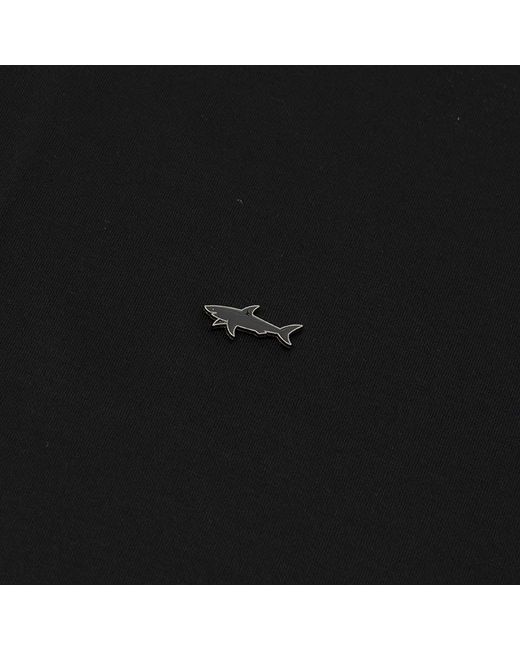 Paul & Shark Black Logo Details T-Shirt for men