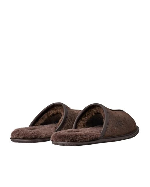 Ugg Brown Round Toe Slippers for men