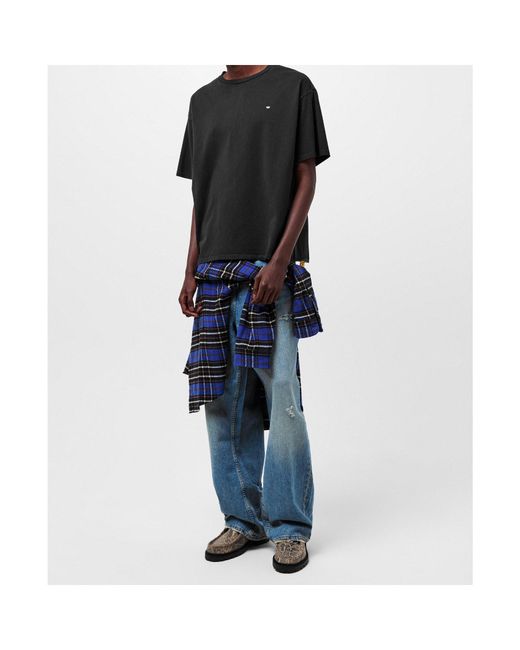 GALLERY DEPT. Black Micro Logo T-Shirt for men
