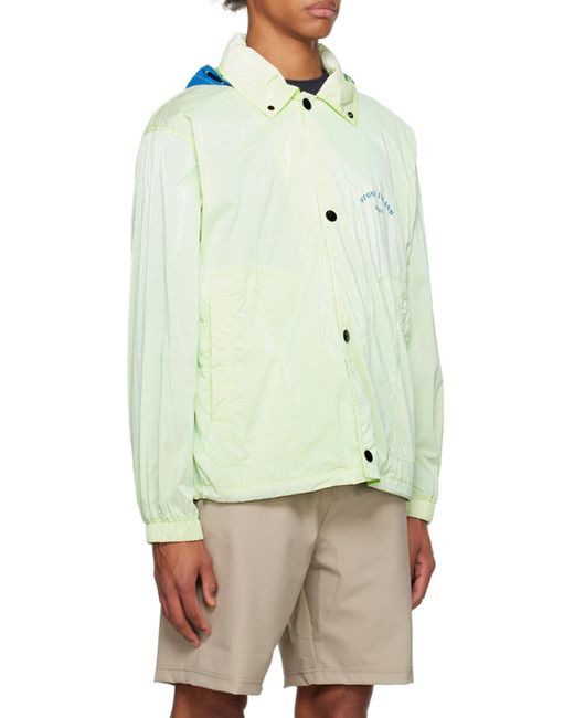 Stone Island White Marina Coach Jacket for men