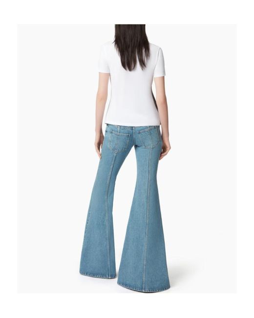 Nina Ricci Blue Flared Jeans