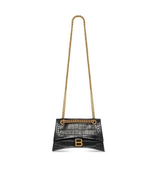 Balenciaga Black Crush Small Shoulder Bag