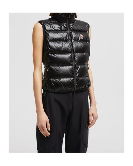 Moncler Black Grenoble Padded Zip-Up Jersey Gilet