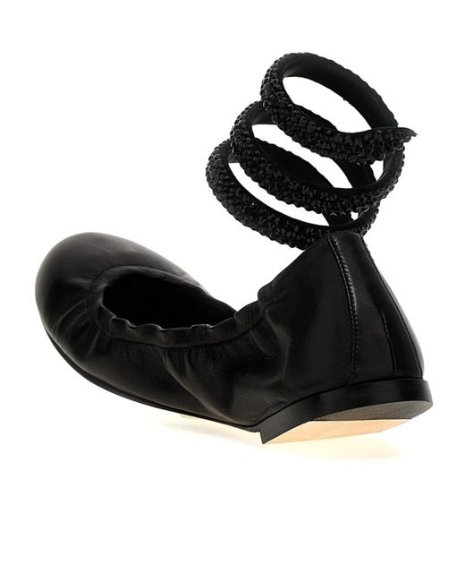 Rene Caovilla Black René Caovill Cleo Embellished Ballet Flats