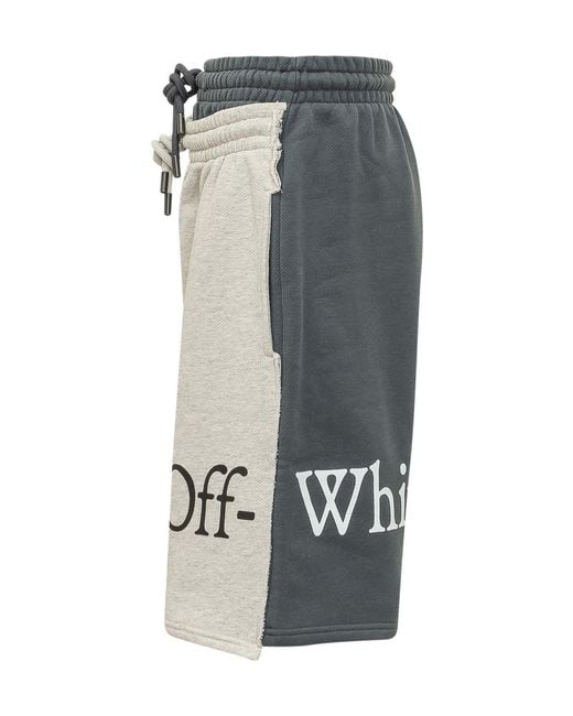 Off-White c/o Virgil Abloh Gray Drawstring Shorts for men
