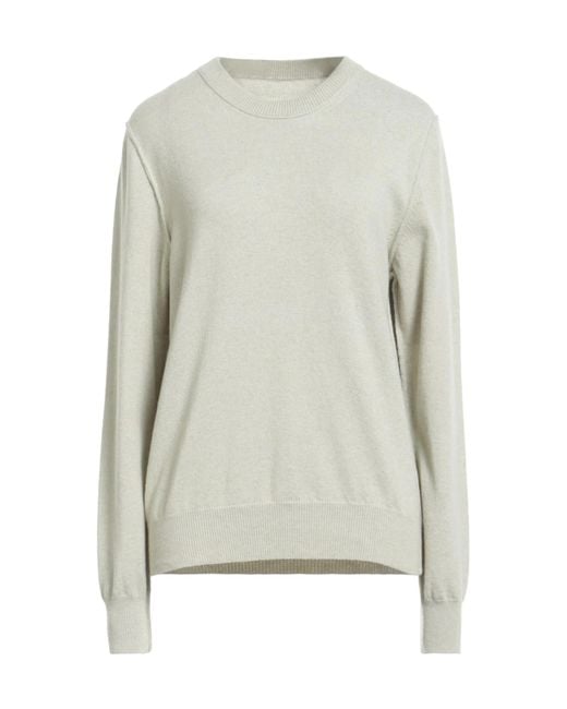 Maison Margiela Gray Solid Color Cashmere Knit Sweater