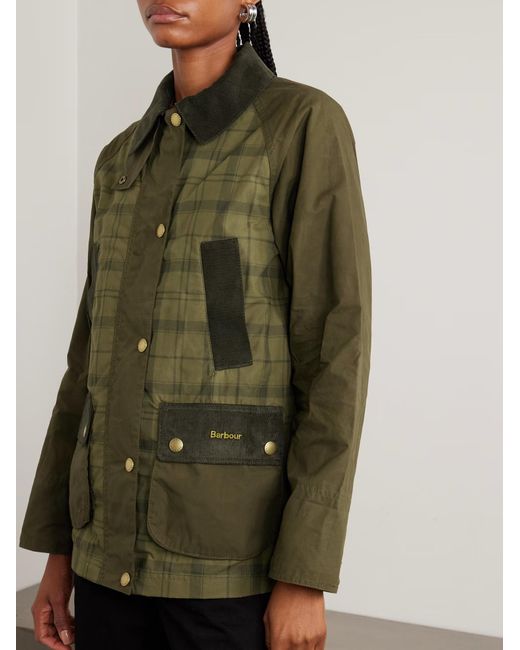 Barbour Green Beadnell Plaid Jacket