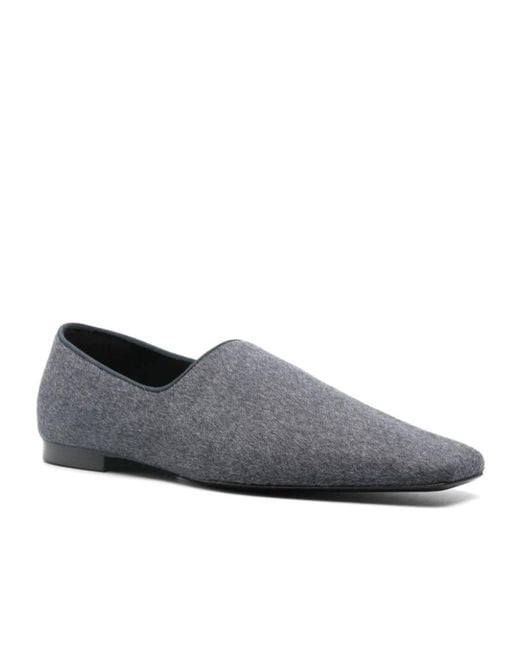 Totême Gray The Piped Loafer