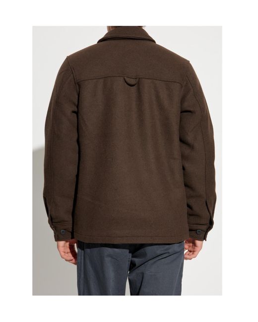 Samsøe & Samsøe Brown Oversized Shirt Jacket for men