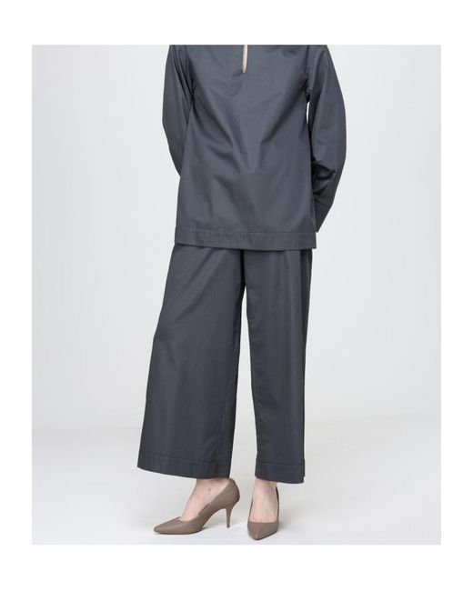 Max Mara Gray High-Waisted Trousers