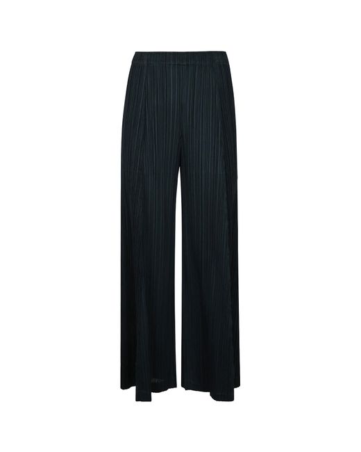 Pleats Please Issey Miyake Black Pleated Trousers