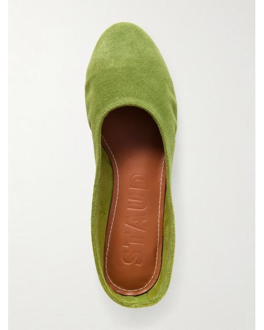 Staud Green Alba Ballet Flats