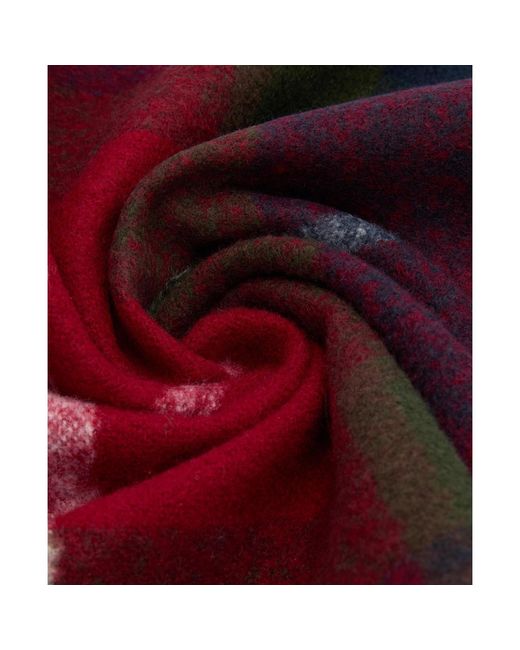 Barbour Red Plaid Scarf
