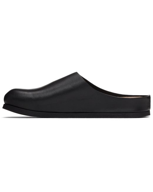 Common Projects Black Leather Mules